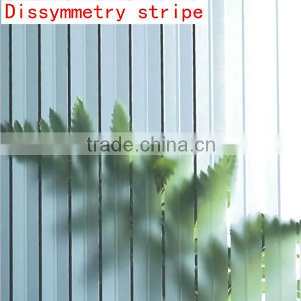 Different sizes of deep-etched pattern glass