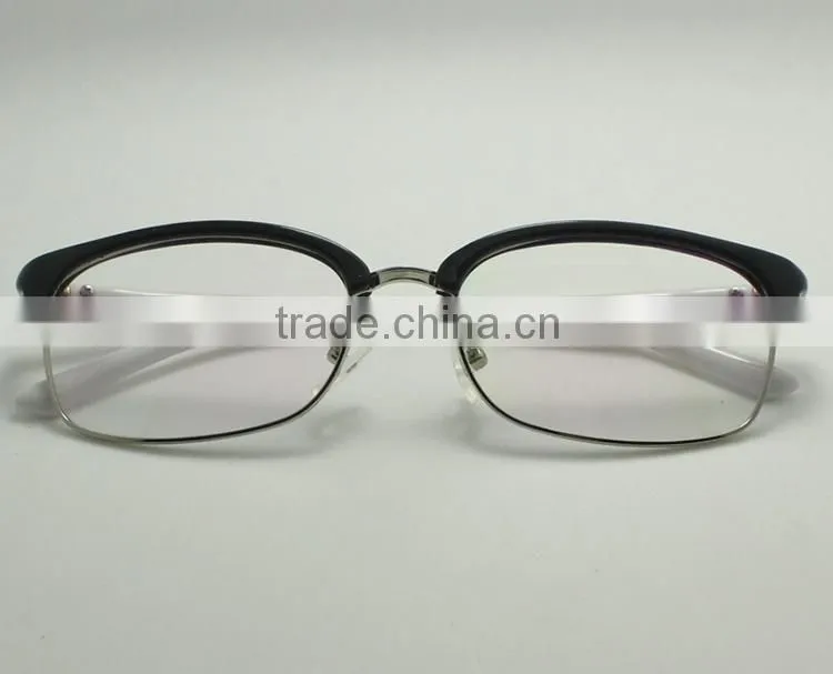 Plastic half frame glasses optical reading glasses