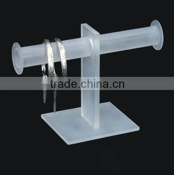 Acrylic material T shape black acrylic bracelet jewelry display