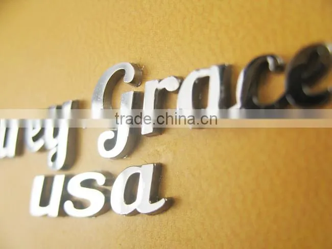 3d metal letter logo