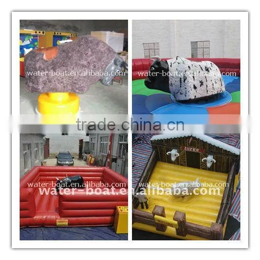 Inflatable mechanical bull