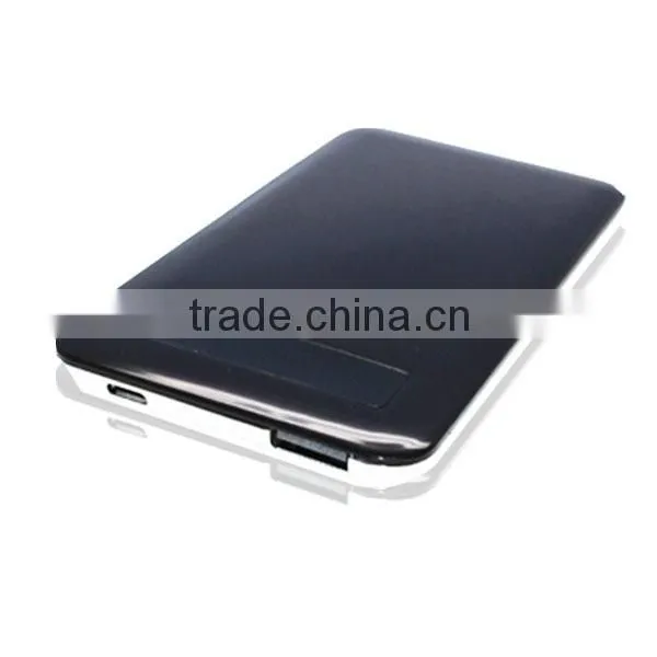 best aluminum battery charger 4000mAh powerbank with touch button for charger lcd screen show the power