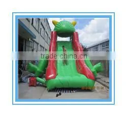 Large Inflatable rainbow water slide for pool kids play slide