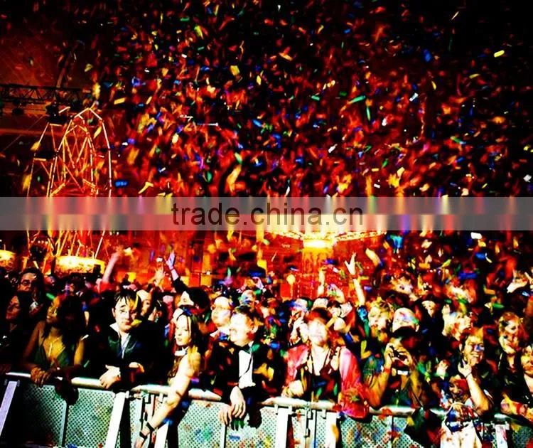 1200W stage equipment color paper big confetti blower machine with flight case