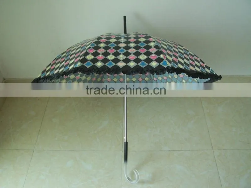 Adult Size Silk Screen Printing Clear Poe Transparent Air Umbrella Made In China