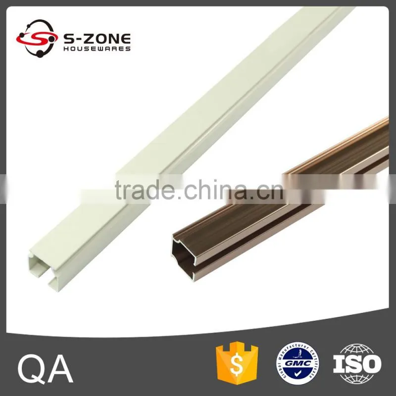 2016 home decor single double ivory white straight curtain track