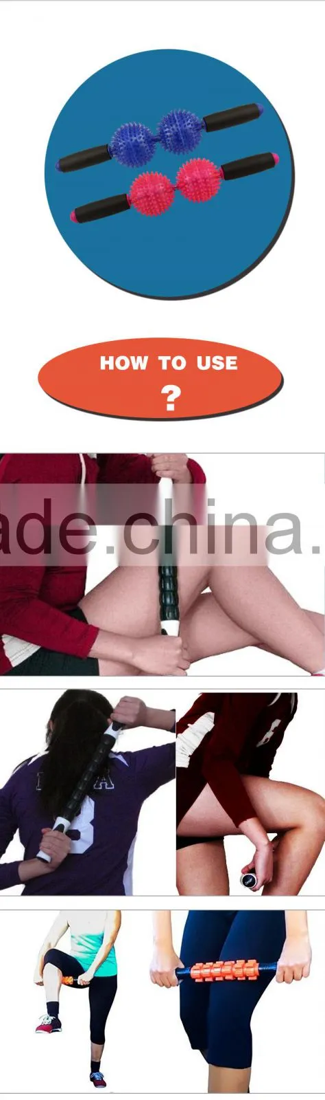 Factory wholesale price Mini massage roller stick body massage roller wooden massage stick