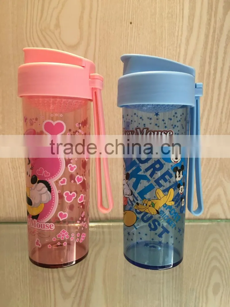 cheap reusable water bottles/empty water bottle/water bottle with straw