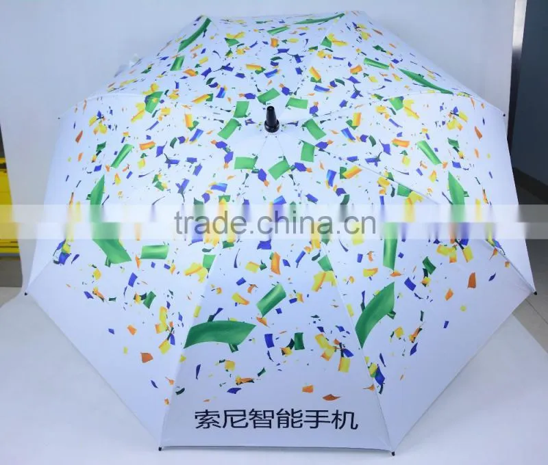 Best quality strong windproof advertising printing straight umbrella