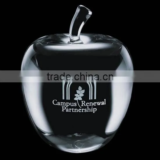 crystal glass paperweight for business gifts or promotional items
