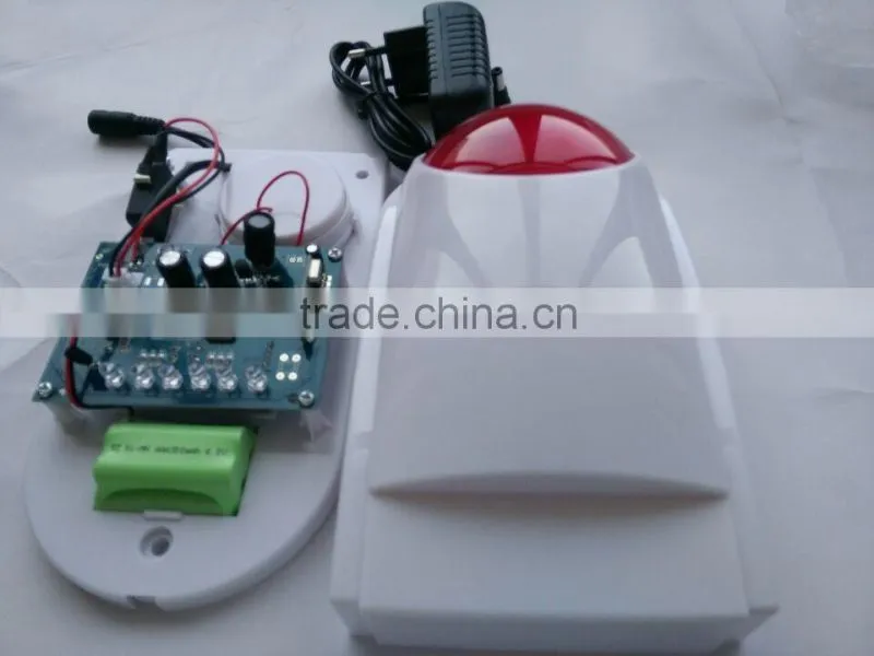 wireless outdoor siren tamper alarm wireless siren with strobe light combined strobe light Electronic Siren alarm SL-350W