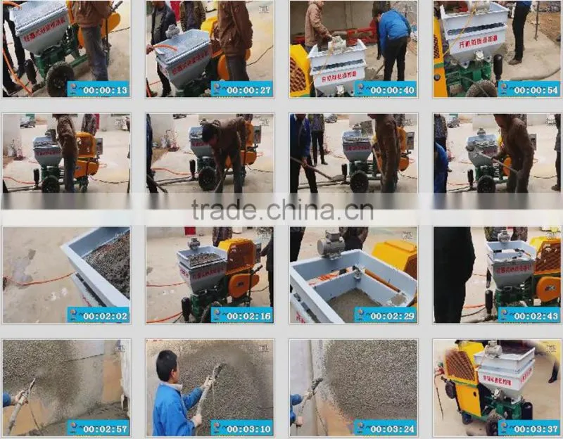 automatic cement mortar machine for spray wall, wall paint cement machine