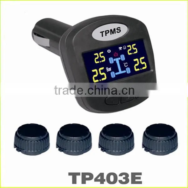 For universal car/bus/truck CE wireless LCD digital monitor internal external truck tpms sensor