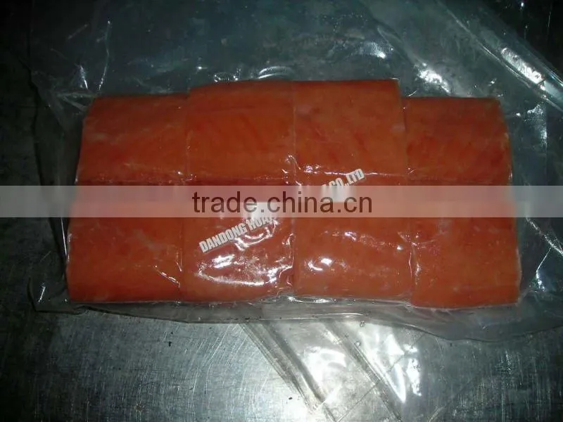 frozen salmon fillet
