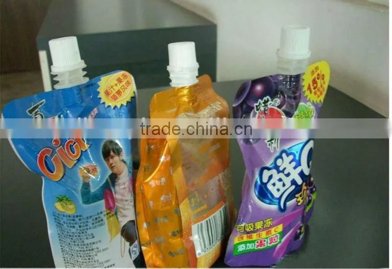 high quality juice drink pouch with spout liquid pouches