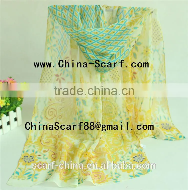 Chiffon fabric for scarf wholesale