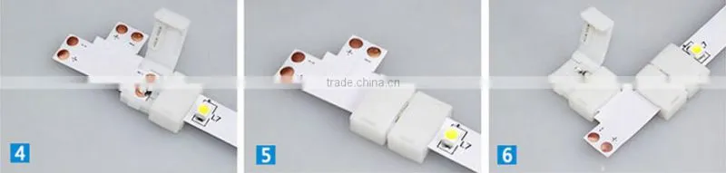 2 pin led strip light connector 2 pins smd led strip light single color led strip connector 8mm high quality 2 years warranty
