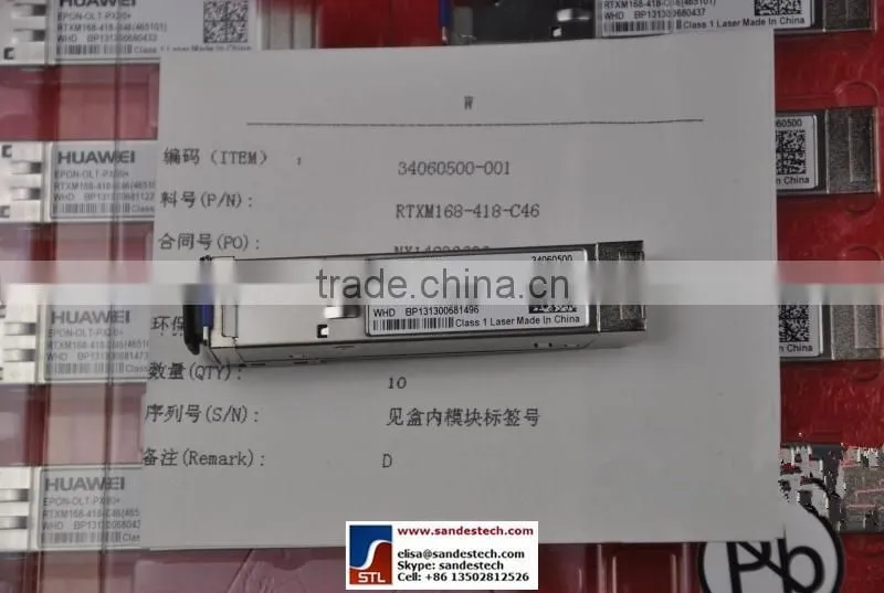 Huawei EPON-OLT-PX20+ 34060500 RTXM168-418-C46 transceiver for Huawei EPBD EPFD MA5680T MA5608T MA5683T