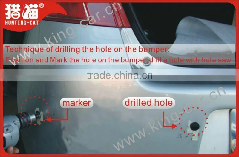 car reversing sensor wired LCD display 8 parking sensor
