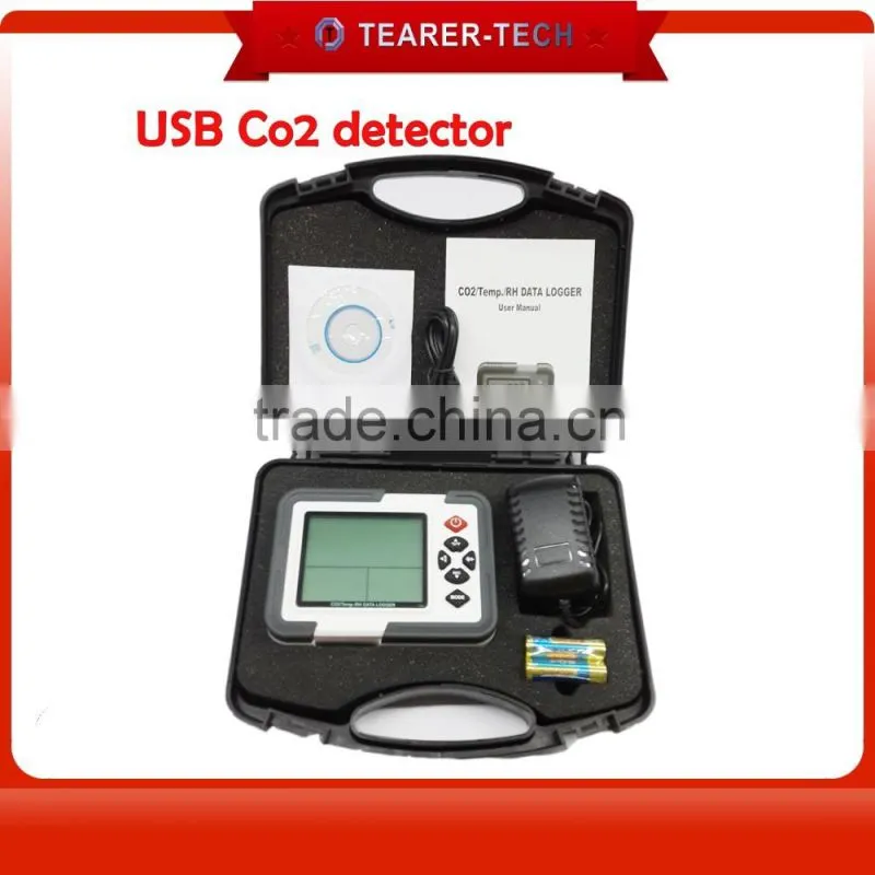 Digital CO2 Monitor CO2 Meter TL-2000 Gas Analyzer Detector 9999ppm CO2 Analyzers With Temperature and Relative Humidity Tester