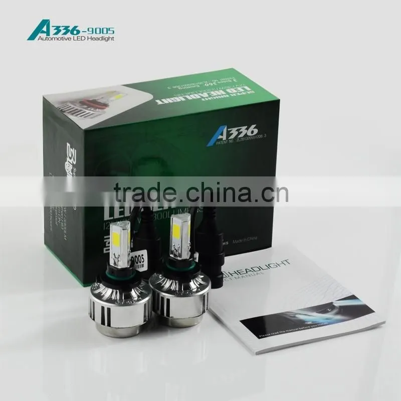 2016 Latest Led Headlight kit 30w Auto led H4 H8 H9 H11 COB chips headlight H4 9004 9005