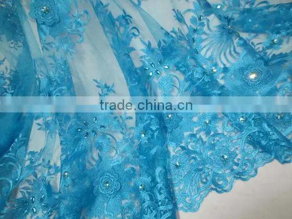 High quality french lace fabric african bridal lace fabrics embroidery lace fabric for wedding dress