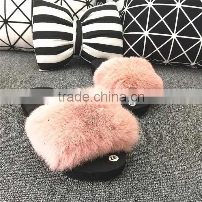 Hot Wholesale 100% Sheepskin Slippers Fur Lined Slippers