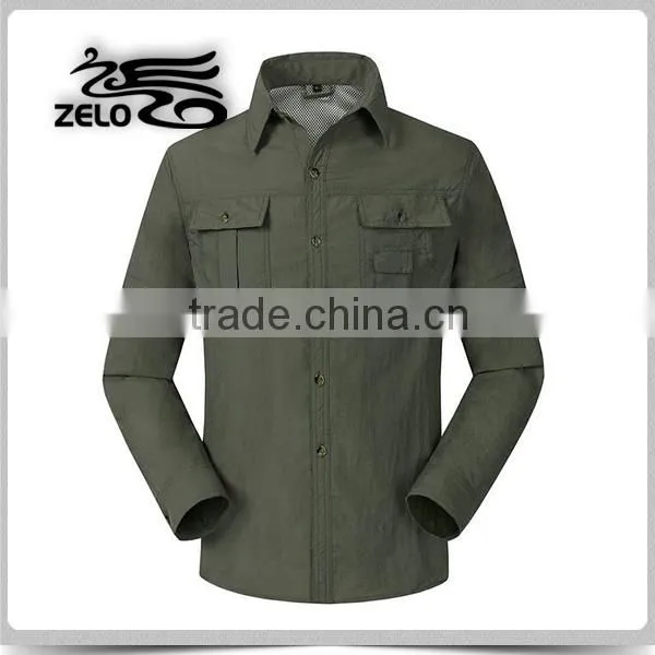 Ventilation design recycled nylon fishing shirt
