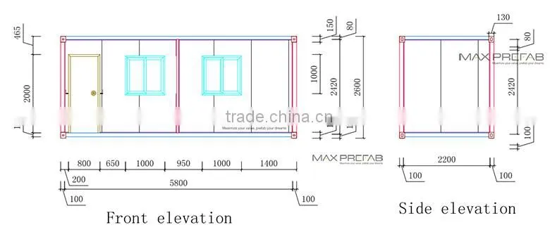 Green Light Steel Structure House Container