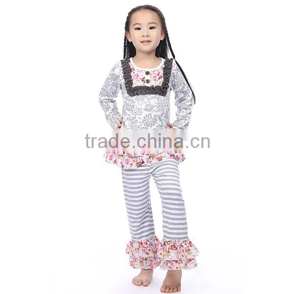 bulk wholesale kids clothing ruffle kids clothes Cotton kids clothing suppliers china