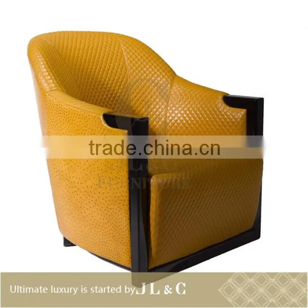 JS01 Three Seater Sofa Full Grain Aniline Leather Sofa JL&C Luxury Home Furniture New Sofa Designs