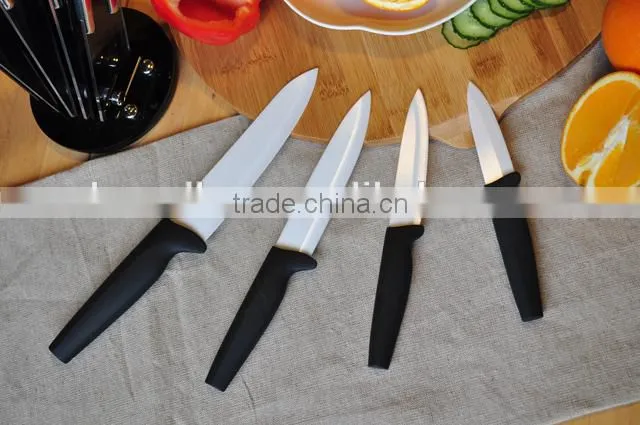 A Perfect Compliment for your kitchen, 4pcs Ceramic Knife Set with PP or ABS handle, nice design to protect your finger