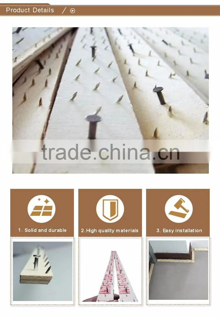Hot Sale Concrete Nail Wood Carpet Tack Strip