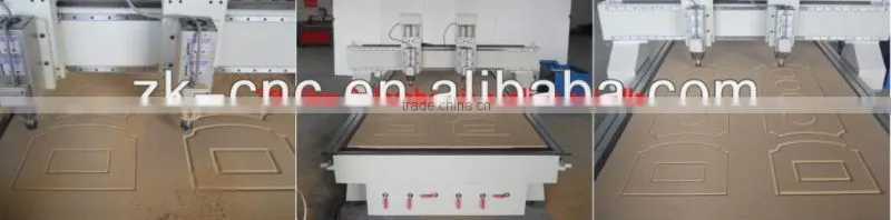 CNC Carving Machine With 2 Air Cooling Spindles/Vacuum Table/DSP Control ZK-1325-2