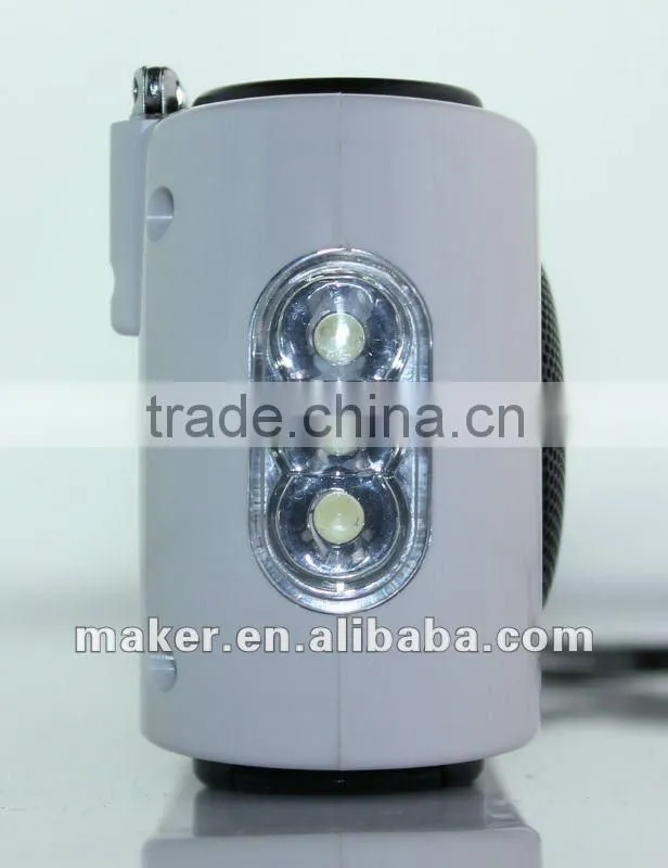 Solar/Dynamo Powered AM/FM scan digital radio with LED Flashlight