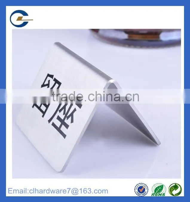 New design custom stainless steel table number holder