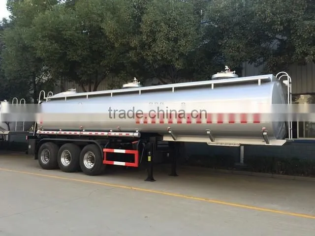 50000 Litres stainless steel tank semi-trailer fuel tanker truck capacity