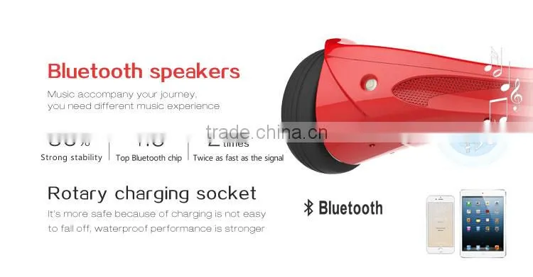 2015 hot-selling self balance unicycle two wheel scooter with bluetooth and LED light