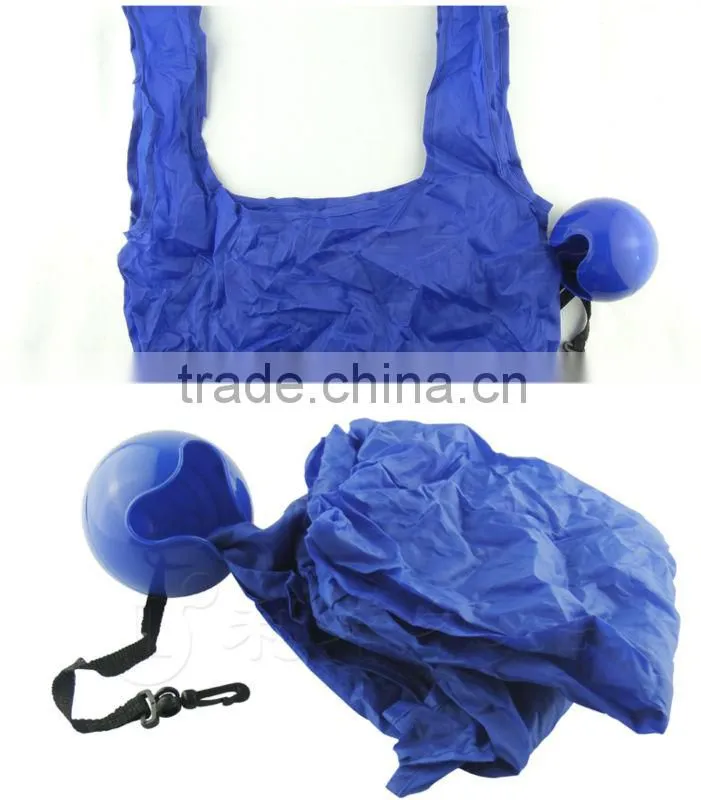 Promotion cheap logo foldable ball shopping bags