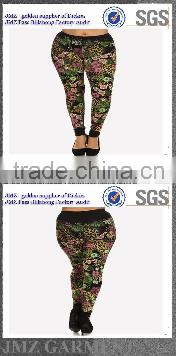 stretch women colourful print capris/khakis and co women capris
