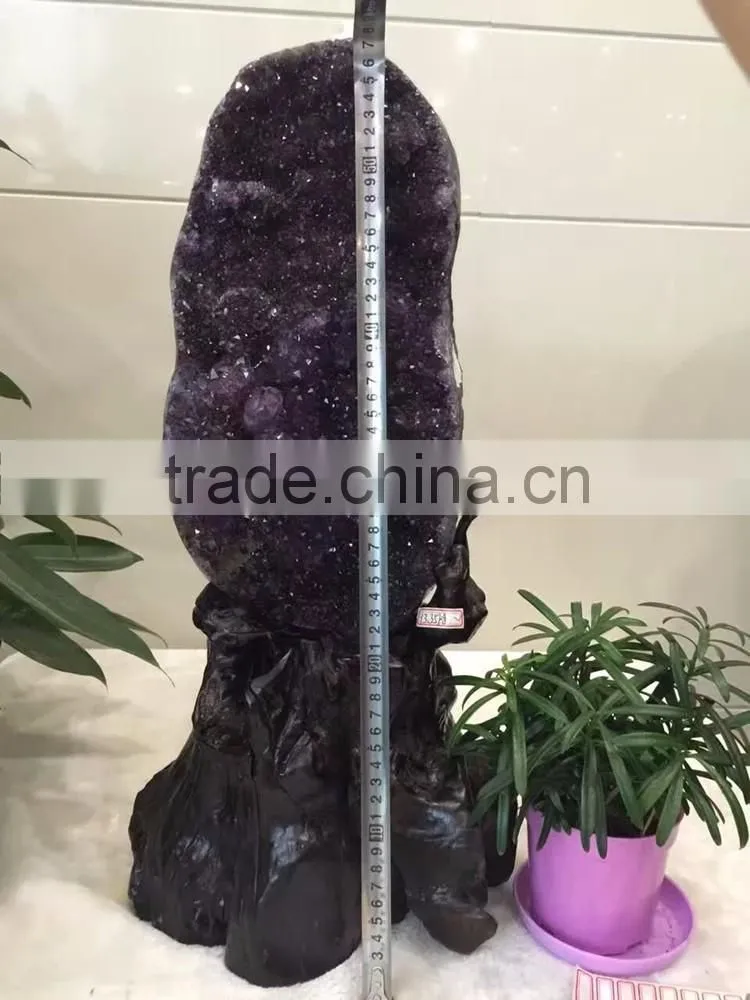 Natural Brazil Amethyst Crystals Stone Ornaments For Sale