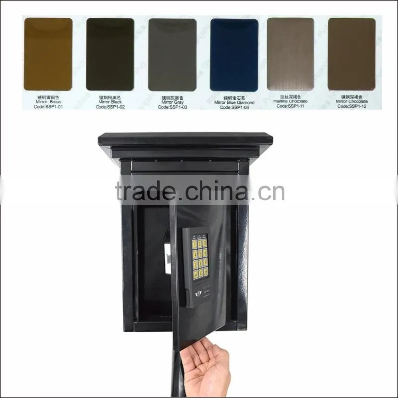 Newest Cast Iron Waterproof Wall Mount Mailbox,Residential Password Mailboxes