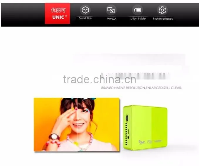 wholesale UC50 DLP mini Projector Full HD 1080P Home theater projecting camera LED video home Multimedia Video