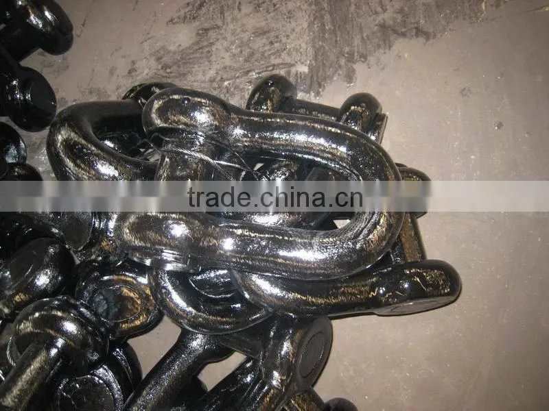 U2 black painted anchor shackle