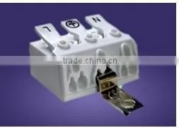 push in and press wire connector with plastic box