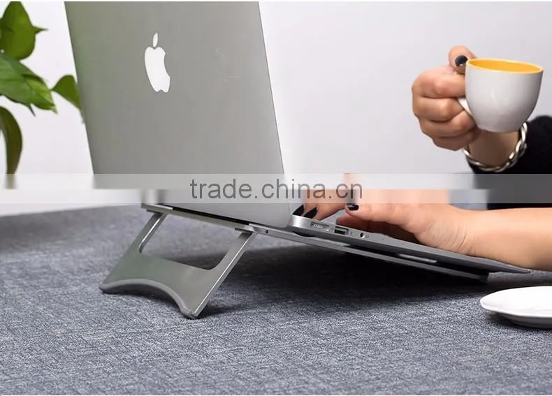 Newest Design Luxury Aluminum 10 to 17 inch cheap laptop stand Holder for iPad
