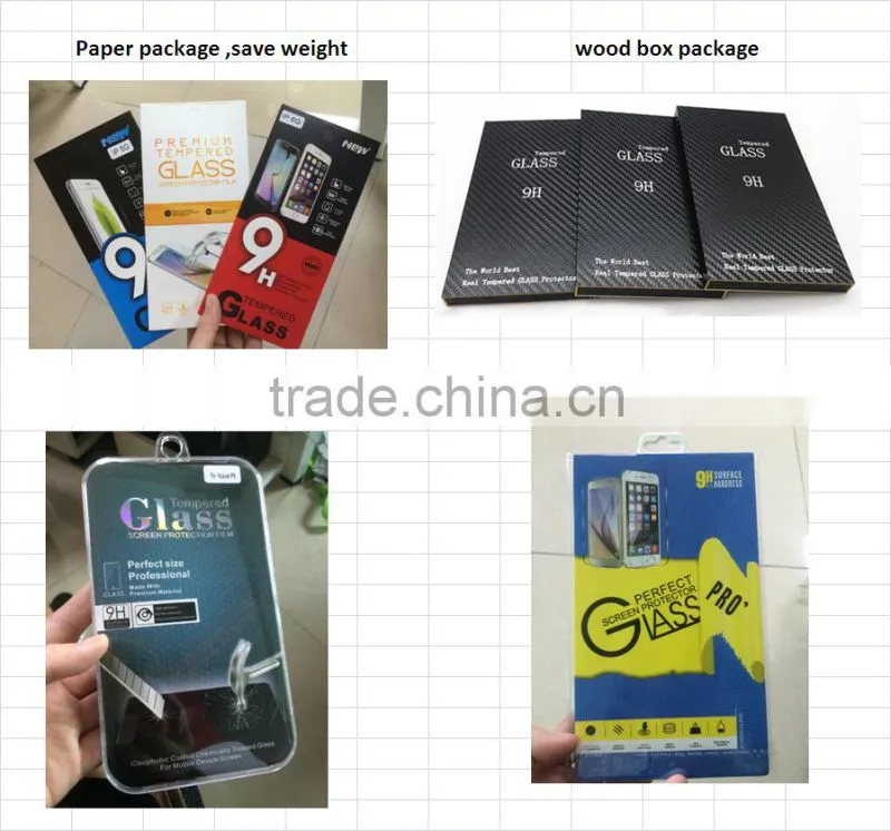 2.5D, 0.3mm glass film for huawei p9 lite tempered glass screen protector sample free