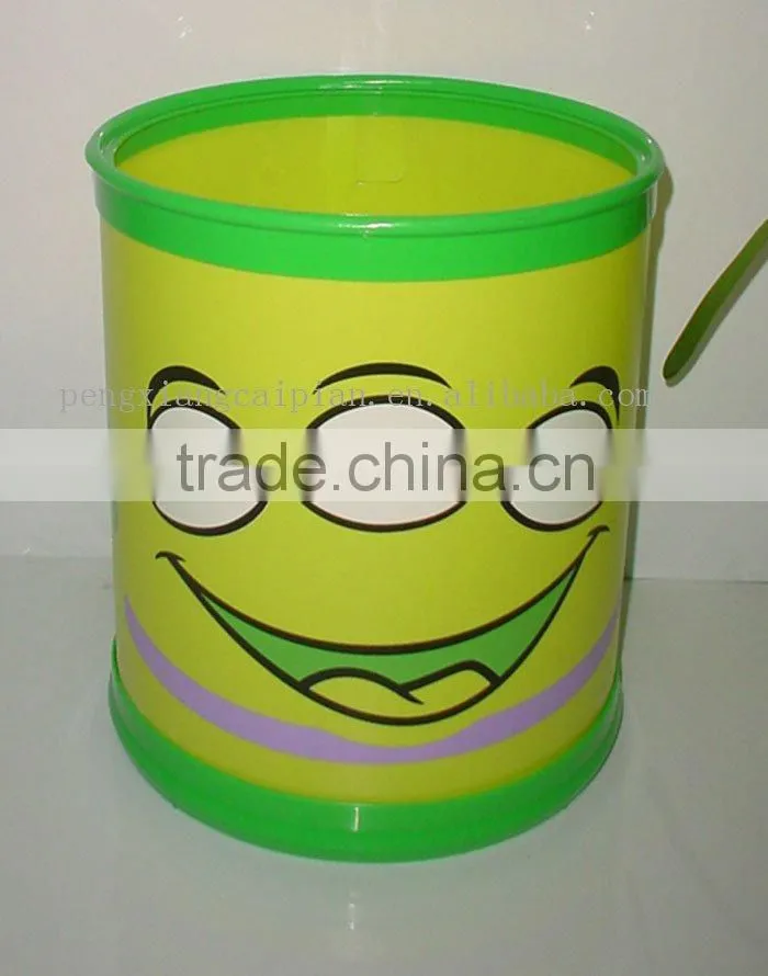 plastic fold trash can