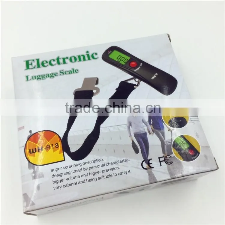 Weiheng 110lb/50kg Electronic Digital Luggage Scale with Tare Function