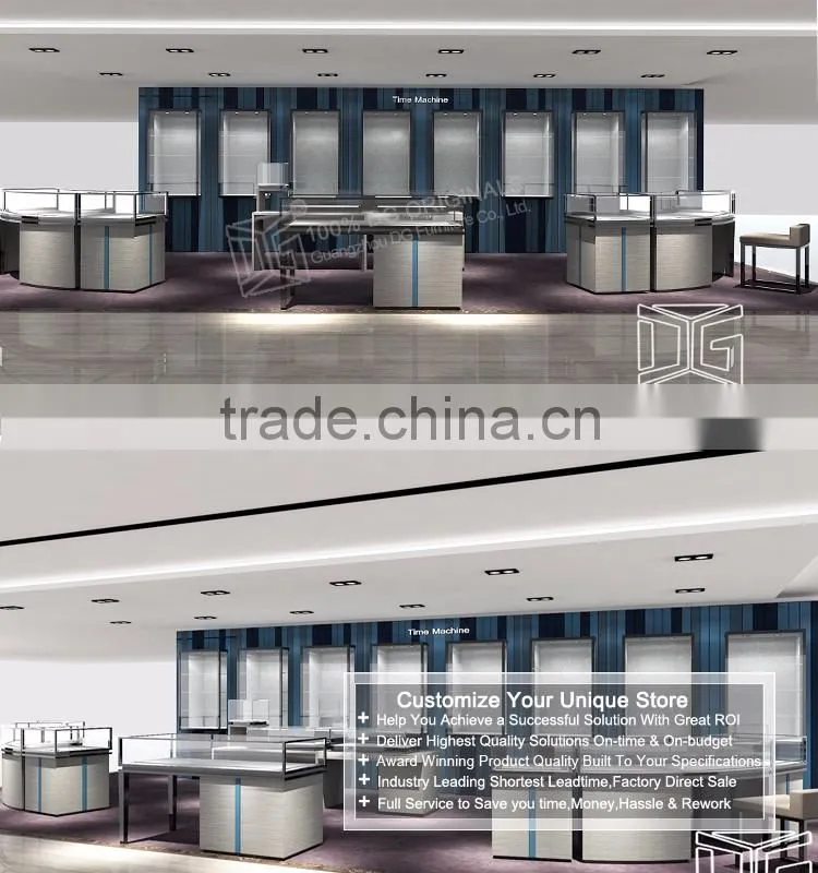 Nice quality retail store furniture display watch showroom furniture